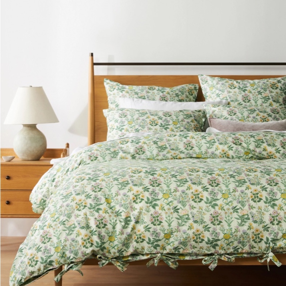 Anthropologie organic percale duvet cover (Full / Queen)